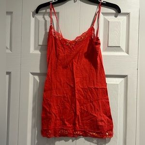 Red/dark pink Deb cami